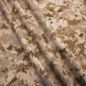 Nylon cotton desert camo fabric