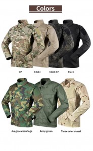 Desert camo tactical long sleeve shirt