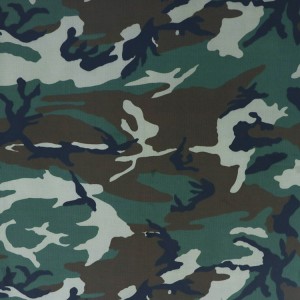 CVC50/50 Woodland Military Camouflage Printed Fabrics For Army