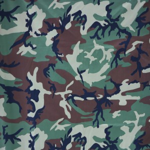 100%Cotton Ripstop Fabrics Army Military Woodland Camouflage Fabrics