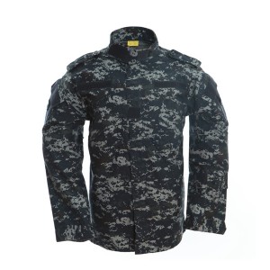 Dark blue ACU military uniform