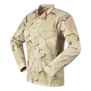 Desert camo taktysk shirt mei lange mouwen