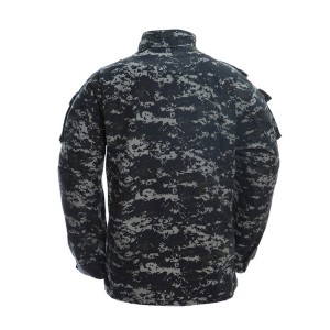 Dark blue ACU military uniform