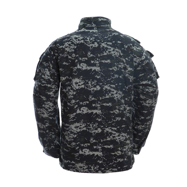 Dark blue ACU military uniform detail pictures