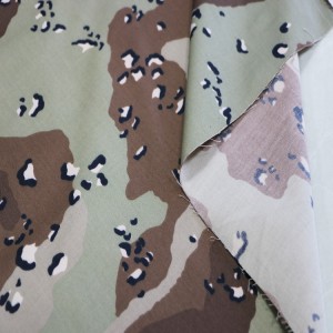T/C65/35 Twill Army Camo Printed Fabric For Military Uniforms