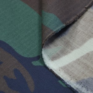 CVC50/50 Woodland Military Camouflage Printed Fabrics For Army