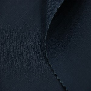 Dark navy blue ripstop security guard fabric for police uniform