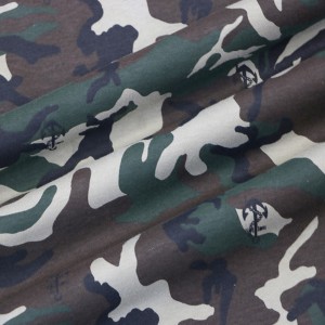 Tecido de camiseta militar
