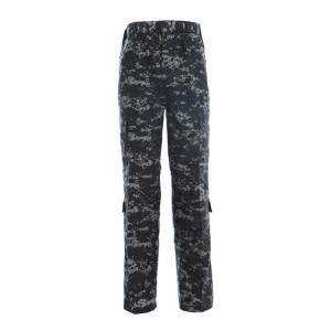 Dark blue ACU military uniform
