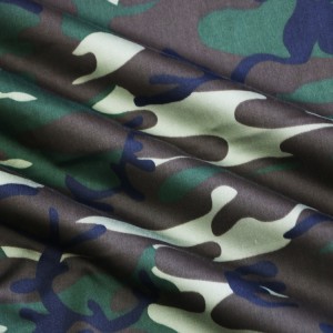 50% полиестер, 50% памук, војне, шумске камуфлажне тканине