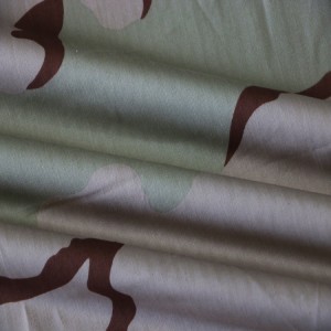 Poly/Cotton Army 3-Color Desert Camouflage Military Fabrics