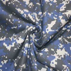 65%Poly/35%Cotton Blue Digital Camouflage Fabric For Ghana Army