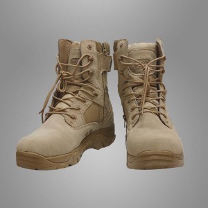 Bottes de combat tactiques militaires en cuir du désert