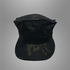 Črna vojaška taktična kapa Multicam