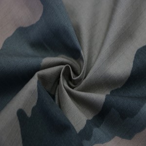 Poly/Cotton Ripstop Fabrics Military Camo Printed Fabrics For Army