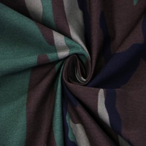 Најлонске/полиестерске војно-шумске камуфлажне кепер тканине за војне униформе