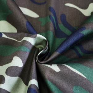 50% полиестер, 50% памук, војне, шумске камуфлажне тканине