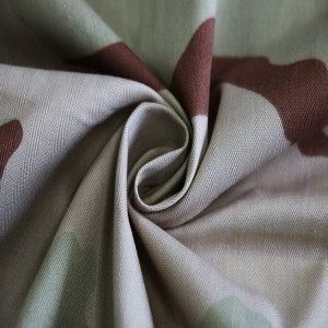 Poly/Cotton Army 3-Color Desert Camouflage Military Fabrics