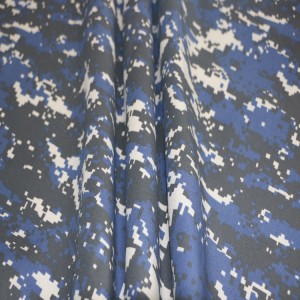 65%Poly/35%Cotton Blue Digital Camouflage Fabric For Ghana Army
