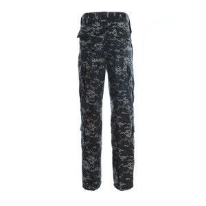 Dark blue ACU military uniform