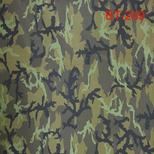 Anti-infrared ripstop camouflage fabric for Czech military