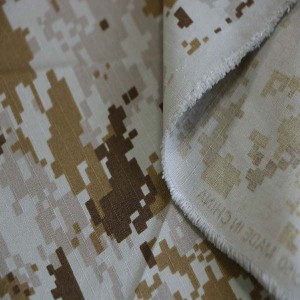 Nylon cotton desert camouflage fabric para sa Saudi Arabian Army