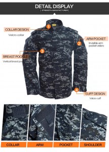 Uniforme militare ACU blu scuro