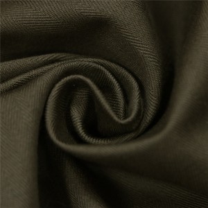 Аліўкава-зялёная форменная тканіна ў елачку для вырабу формы