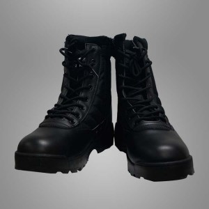 Army tactical leather combat boots