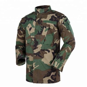 Woodland ripstop camo ชุดต่อสู้กองทัพ ACU