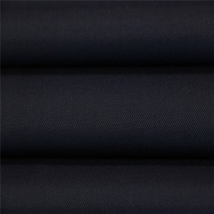 45%Wool 55%Polyester black serge military office uniform fabric