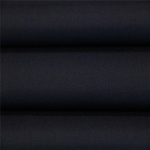 45% laine 55% polyester tissu uniforme de bureau militaire sergé noir