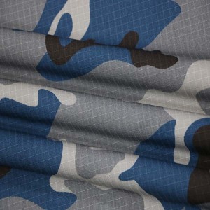 Синяя камуфляжная ткань для полиции Непала