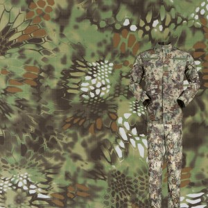 Poly/Cotton Camouflage Ripstop Army Fabric For Military Uniforms
