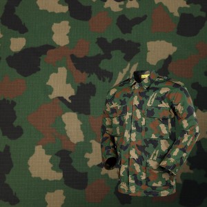 Army Camouflage Ripstop Fabric For Military Uniforms