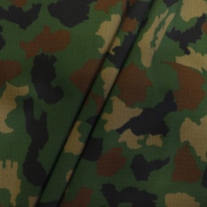 Indian army military woodland ripstop camouflage fabric