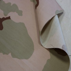 3-Color Desert Army Camouflage Fabrics For Military Uniforms