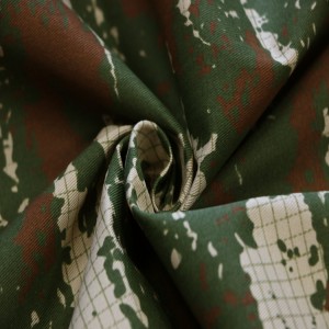 Polyester/Cotton Twill Fabrics Army Military Camouflage Fabric