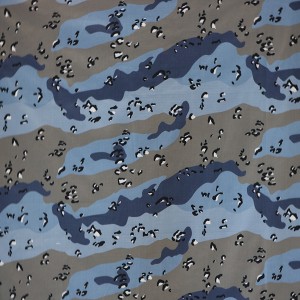 Blue camo fabric for military uniform
