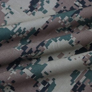 100%Cotton Army Digital Camouflage Fabric Ripstop Fabric For Police