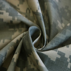 စျေးပေါသော မီးခိုးရောင် Camo အထည်