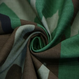 Woodland Camo Printed Fabric Army Military Fabric