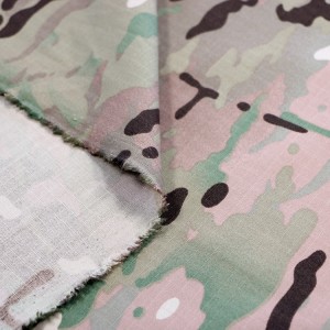 Woodland Camouflage Twill Fabric Army Military Uniform Fabrics