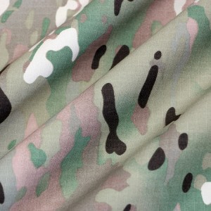 Woodland Camouflage Twill Fabric Army Military Uniform Fabrics