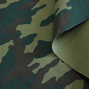 Poly/Cotton Ripstop Fabrics Army military Woodland Camouflage Fabric For Police