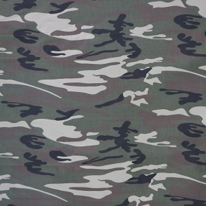 Brushed camouflage fabric for casual wear