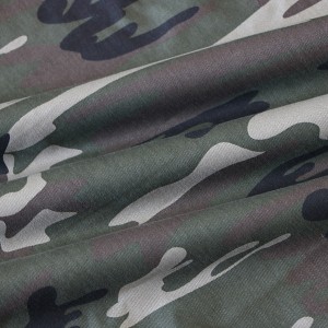 Tissu camouflage brossé pour une tenue décontractée