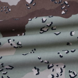 Army Military Sateen Fabric Desert Camouflage Fabric