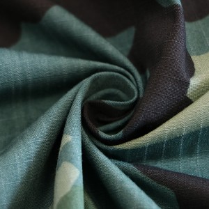 CVC50/50 Ripstop Fabric Army Camouflage Fabric For Military Uniforms