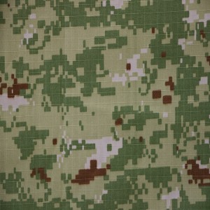 Green Digital Camouflage Fabrics Military Uniform Fabric For Army